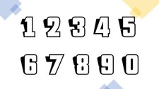 2x Any racing numbers choose