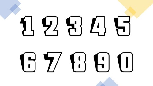 Any racing numbers choose - 2x,