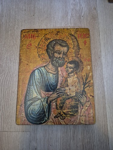 Vintage saint joseph jesus - saint,