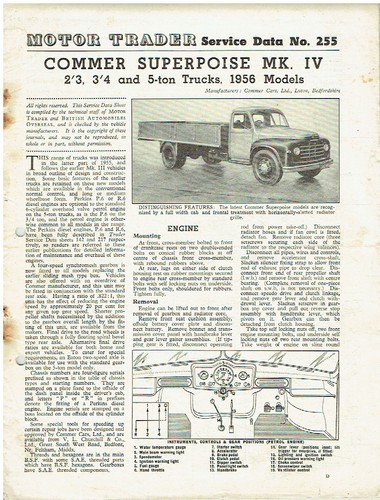 Commer superpoise mk4 truck - superpoise,