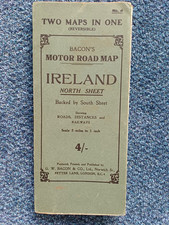 BACON'S MOTOR ROAD MAP No 4-