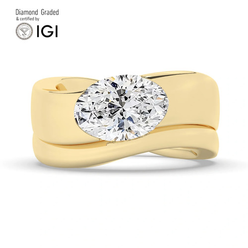 Oval diamond engagement ring - engagement,