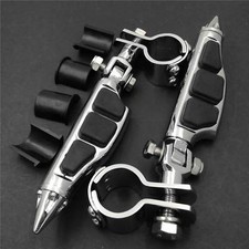 1 1/4" Highway Stiletto Foot Peg Clamp For Yamaha XV 250 400 535 750 1100 Virage