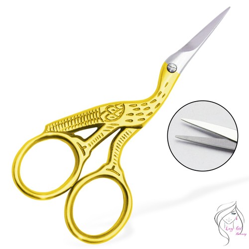 Stork embroidery scissors - stork,