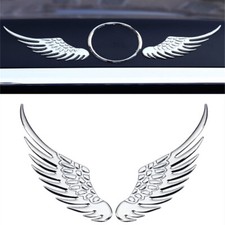 3D Angel Wings Car Chrome Logo