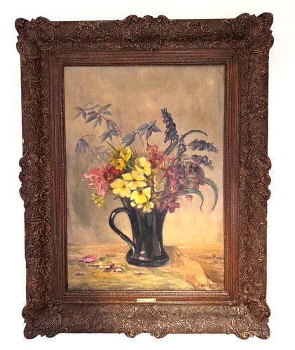 Very large vintage 1941 oil - very,