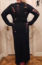 The ragged priest Black Pin Up Maxi Jumper Dress Size 14 New Ladder Gothic Pins