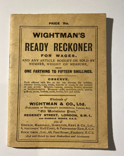 Vintage pocket wightman - vintage, wightman’s