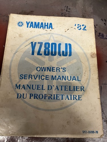 Yamaha yz80 1982 owners - j,