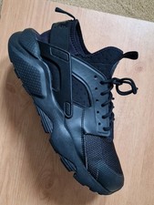 Genuine Nike Air Huarache Run Ultra Men's All Black Trainers Size UK 8