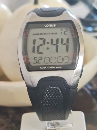 Mens lorus lcd sports watch - lorus,