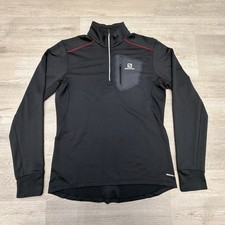 Salomon Shirt Mens L Black 1/4