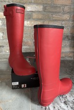 Radley Wellies - Size UK 7 - Alba Hi Wellington Boots Long Matt Ladybug With BOX