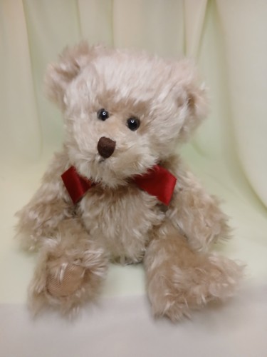 Barnaby teddy bear - teddy, red