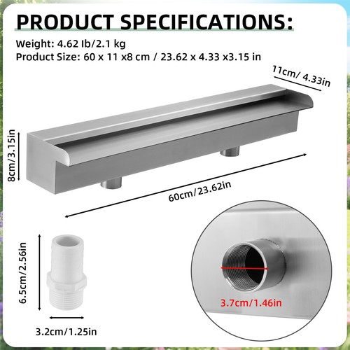 Waterfall blade pool fountain - blade,