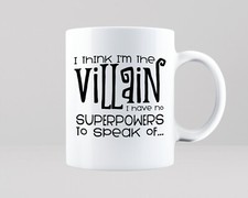 Villain Bad Superhero Mug Tea Coffee Cup Office Manager Gift Idea Evil Funny