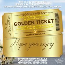Golden Ticket Invite Trip Gift