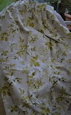Laura Ashley Curtains MTM, Made In Ashdown Olive width 64" length 82" never used