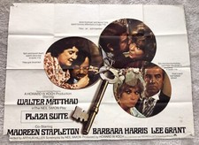 Film Poster Matthau PLAZA SUITE Original Vintage Quad Movie 1971 Paramount Koch