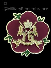 16th 5th The Queen's Royal Lancers Remembrance Flower Lapel Pin (P65)