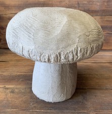 STONE GARDEN TRADITIONAL LARGE TOADSTOOL MUSHROOM 2 PIECE CONCRETE ORNAMENT