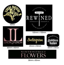 Black personalised metallic