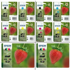 Genuine Original Epson 29 / 29XL Strawberry Multipack Ink Cartridges LOT NoBox