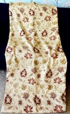 vintage large door curtain heavy lined medieval Tapestry gold terracotta rust