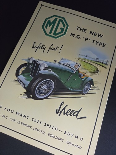 Vtg style sports car - style, mg