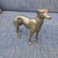 Brass Greyhound Whippet Figure 546 Grams