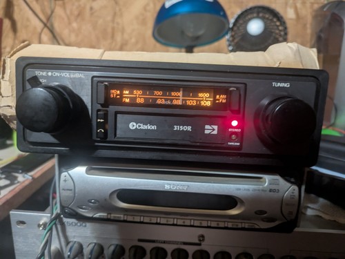 Vtg clarion cassette car - vtg,