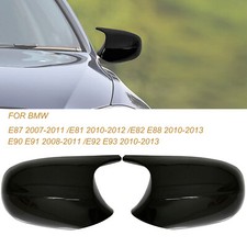 For BMW E90 E91 09-11/ E92 E93 11-13 LCI Gloss Black Side Wing Mirror Cover Cap