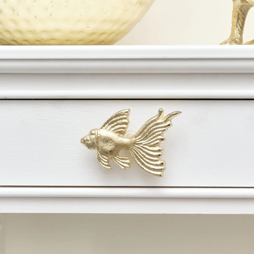 Gold fish drawer knob handles - drawer,