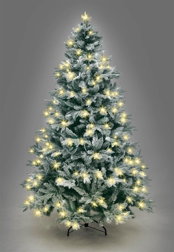 Pre lit christmas tree snow - ,