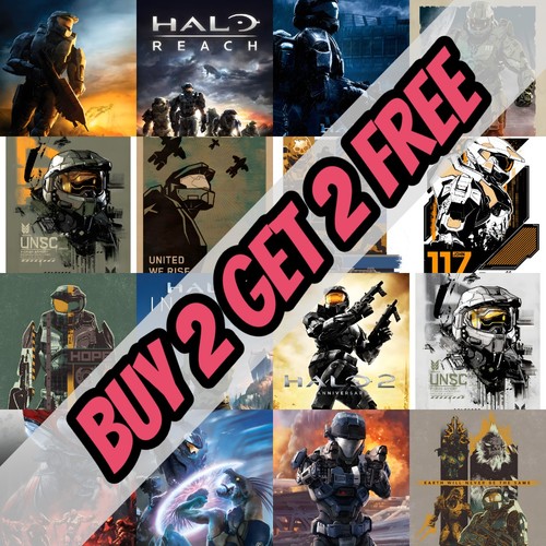 Halo video game posters prints - game,