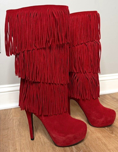 Mojo moxy red - suede, leather