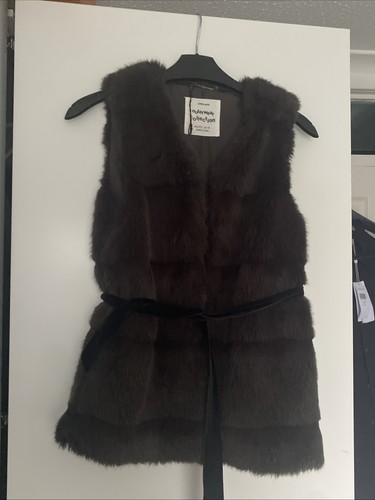 Zara girls fur gilet in - gilet,