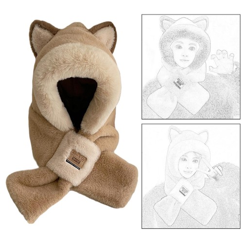 Winter hat scarf set plush - winter,
