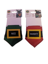 Dog Petface Gifting Naugthy or Nice Pet Bandana