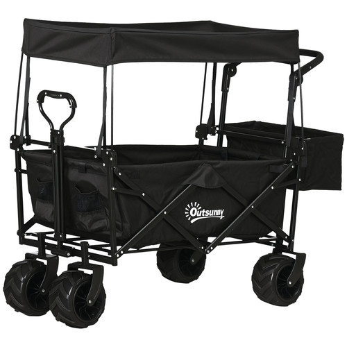 Outsunny push pull wagon - outsunny,