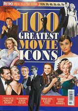 Retro,100 Greatest Movie Icons Magazine Issue 55 Free Shipping Brand New