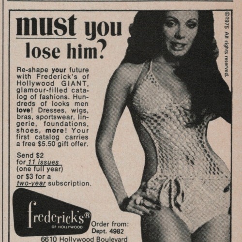 Frederick hollywood 1970s - frederick's,
