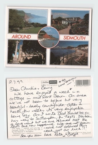Vintage postcard sidmouth - postcard,