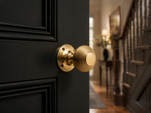 Aged solid brass 55mm - solid, beehive