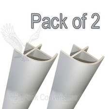 2 X 2000mm ANODISED ALUMINIUM