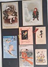 Rare & strange Christmas cards - Budgies - drowning - slaughtered ducks- babies