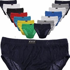 7 Pack Boys Kids Plain Briefs