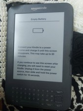 Amazon Kindle (3rd Gen) D00901 eBook Reader Grey 6" - Dead Battery