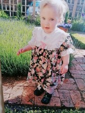 Vintage Girls Little Darlings Style Dress 12-18, 18-24 Genuine 1990s