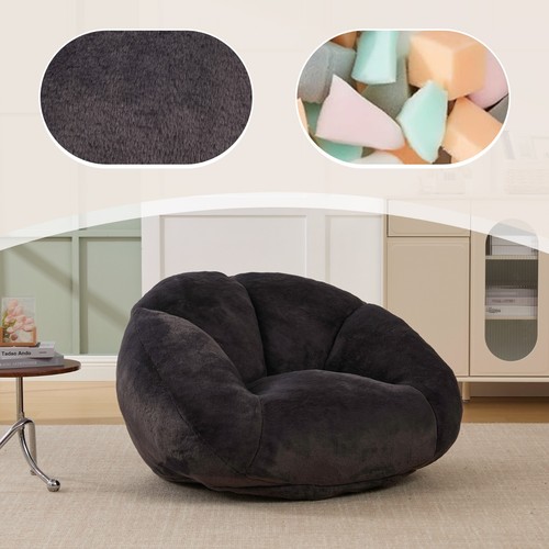 Shell bean bag chair faux - bean,